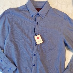 Redhouse blue white gingham button down men’s small